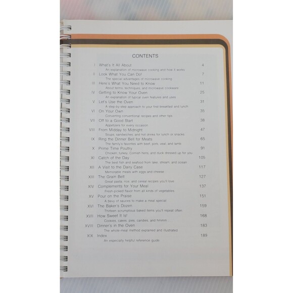 Kenmore Microwave Cooking Recipes Vintage 1981 Spiral Cookbook by Sears 1980s - Picture 5 of 16